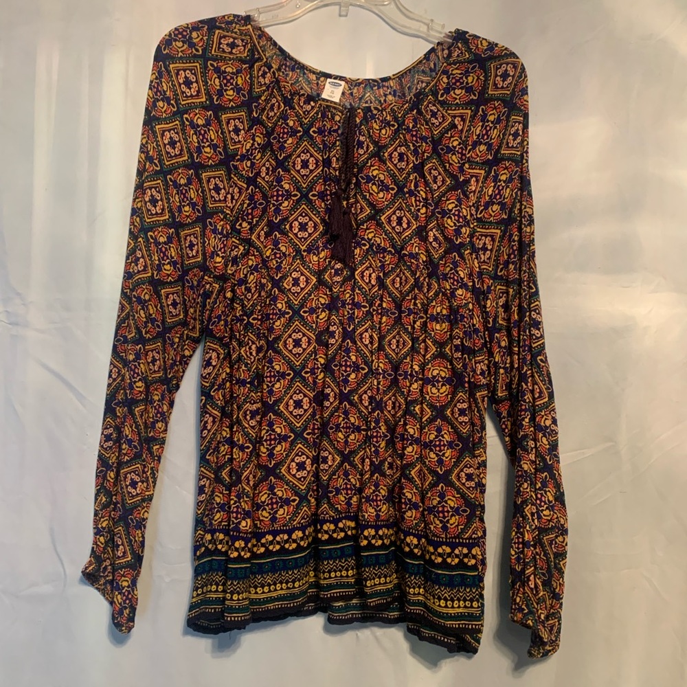 Old Navy bohemian peasant top EUC